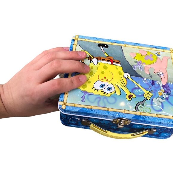 VINTAGE 2008 Spongebob Squarepants Tin Lunchbox - Picture 4 of 11